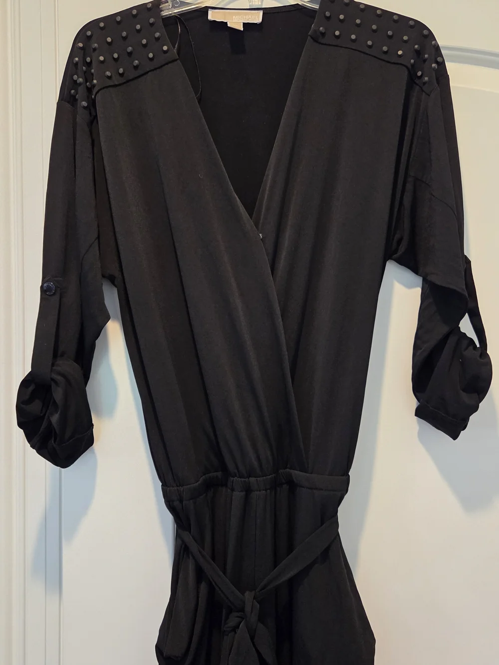 Michael Kors Black Womens Top with Branded Neck Label
